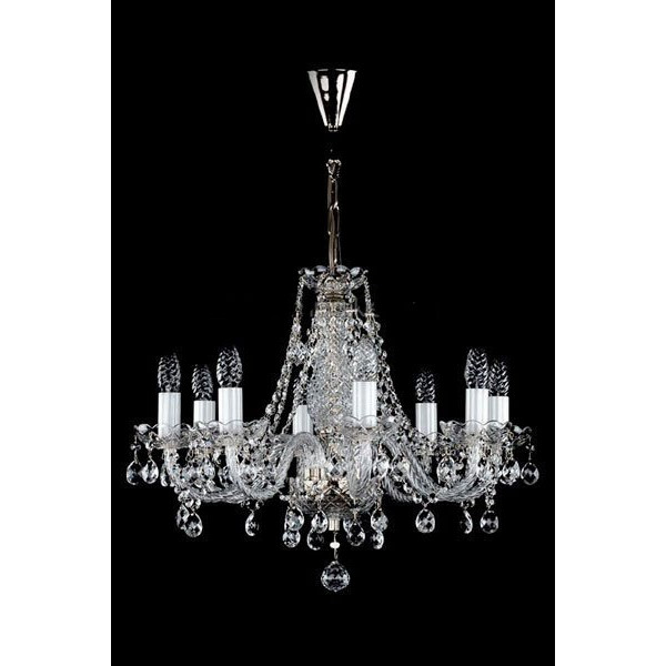 Хрустальная люстра ARTGLASS MAGDA VIII nikl (CL)