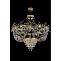 Хрустальная люстра ARTGLASS CORINA III CE brass antiq