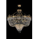 Кришталева люстра ARTGLASS CORINA III CE brass antiq