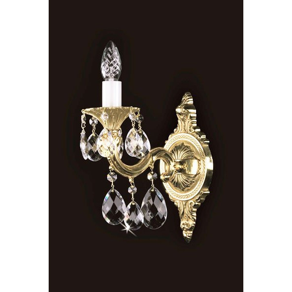 Хрустальное бра ARTGLASS SARKA I бел.зол (CE)
