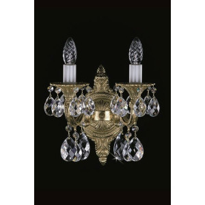 Кришталеве бра ARTGLASS SARKA II brass antiq (CE)