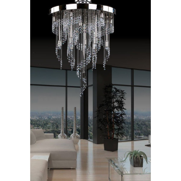 Кришталева люстра ARTGLASS ERIN CE NIKL