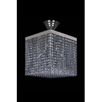 Кришталева люстра ARTGLASS LEANDRA 300x300 CE nikl