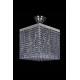 Кришталева люстра ARTGLASS LEANDRA 300x300 CE nikl