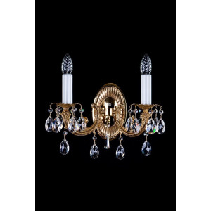 Кришталеве бра ARTGLASS SAGA II brass antiq (CE)