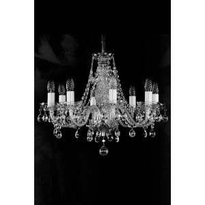 Кришталева люстра ARTGLASS MAGDA VIII nikl (CE)