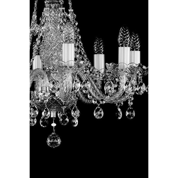 Хрустальная люстра ARTGLASS MAGDA VIII nikl (CE)