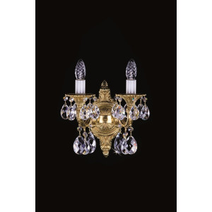 Кришталеве бра ARTGLASS SARKA II matt brass (CE)
