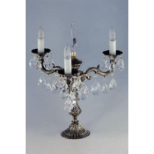 Настольная лампа ARTGLASS SONA III brass antiq (CE)