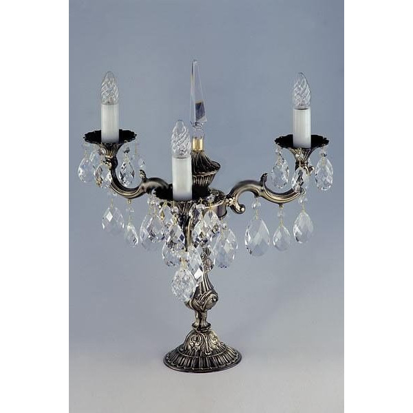 Настольная лампа ARTGLASS SONA III brass antiq (CE)