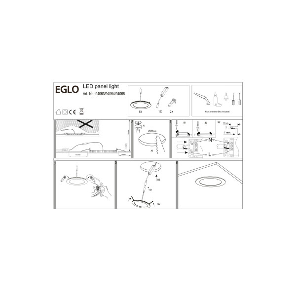 Точечный светильник EGLO 94066