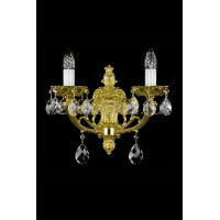 Хрустальное бра ARTGLASS LIVIA II brass antiq (CE)