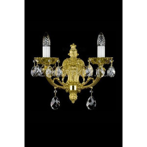 Кришталеве бра ARTGLASS LIVIA II brass antiq (CE)