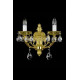 Хрустальное бра ARTGLASS LIVIA II brass antiq (CE)