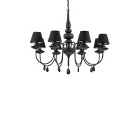 Люстра IDEAL LUX BLANCHE SP8 NERO