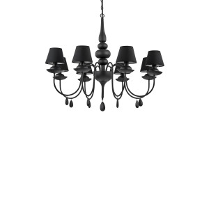 Люстра IDEAL LUX BLANCHE SP8 NERO