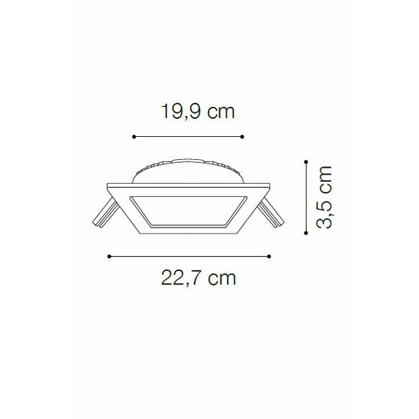 Точечный светильник IDEAL LUX GROOVE 30W SQUARE 3000K