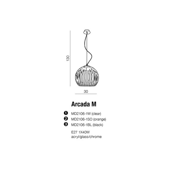 Люстра AZZARDO AZ0481