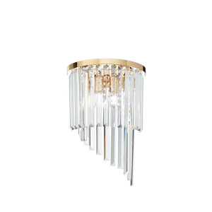 Кришталеве бра IDEAL LUX CARLTON AP3 ORO