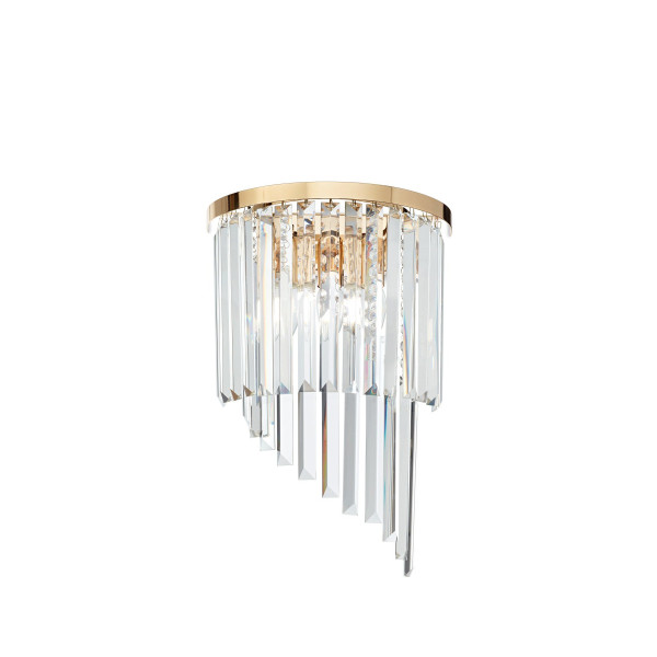 Кришталеве бра IDEAL LUX CARLTON AP3 ORO