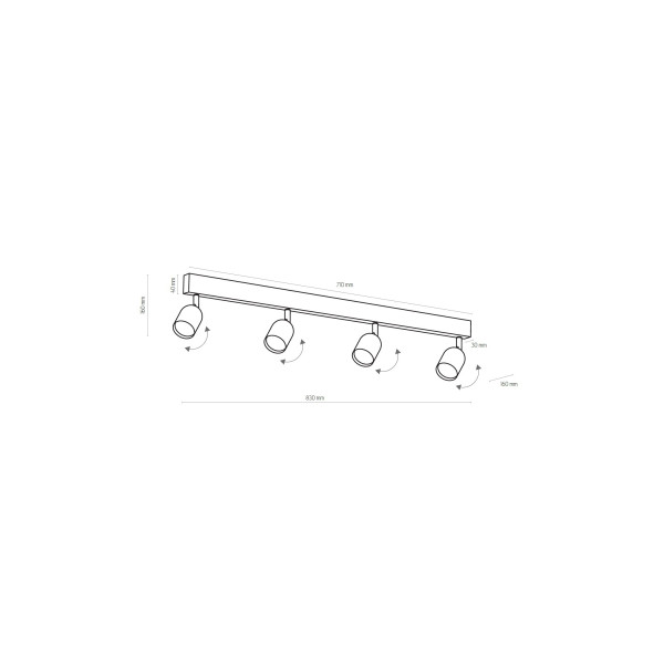 Світильник спрямований TK LIGHTING 1024