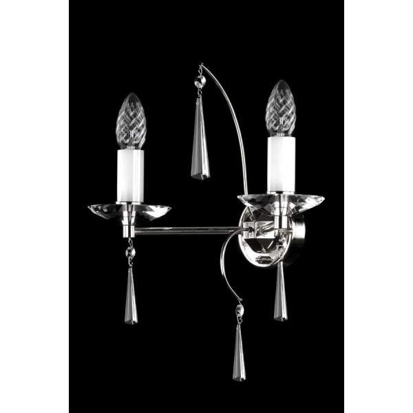 Кришталеве бра ARTGLASS CHARLOTA II CE nikl