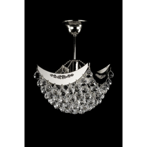 Кришталева люстра ARTGLASS FIONA I nikl (CE)