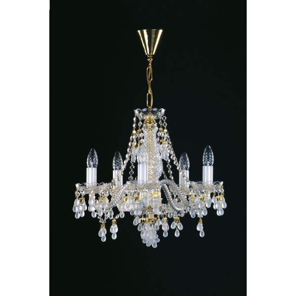 Кришталева люстра ARTGLASS ROSANA V (bila)