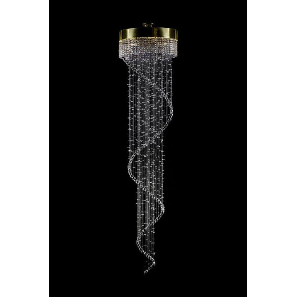 Кришталева люстра ARTGLASS SPIRAL CHAOS 600x2500 (CE)