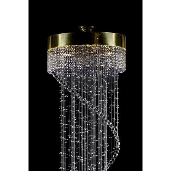 Кришталева люстра ARTGLASS SPIRAL CHAOS 600x2500 (CE)