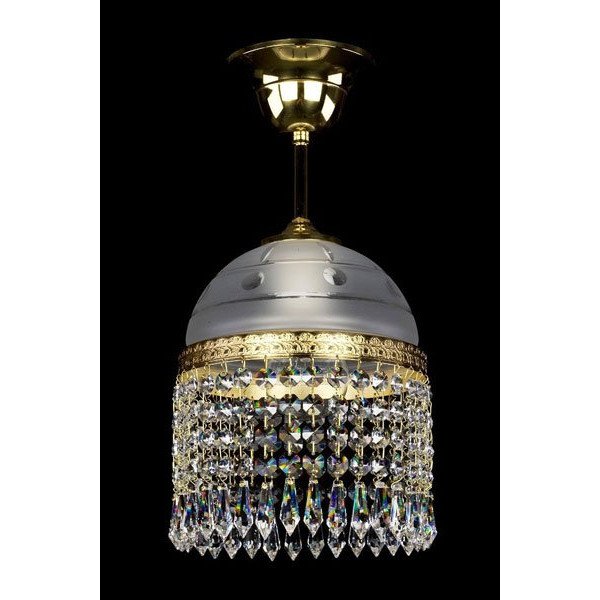 Кришталева люстра ARTGLASS CASSANDRA I CE brass antiq