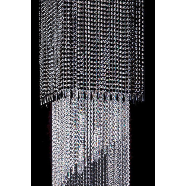 Кришталева люстра ARTGLASS AMBRA CE NIKL