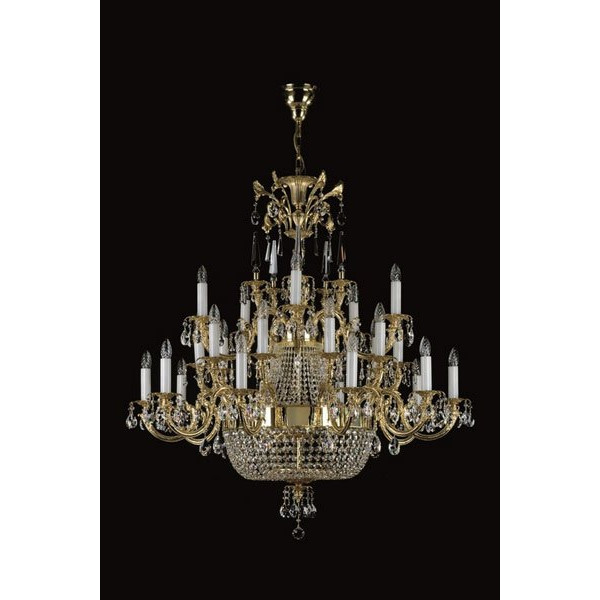 Кришталева люстра ARTGLASS ARABELA dia.1200 brass antiq (CE)