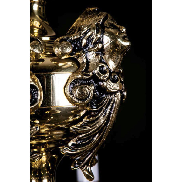 Люстра ARTGLASS MONA X brass antiq