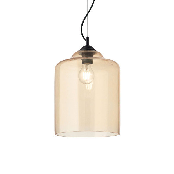 Люстра IDEAL LUX BISTRO SP1 SQUARE AMBRA