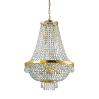 Хрустальная люстра IDEAL LUX CAESAR SP12 ORO