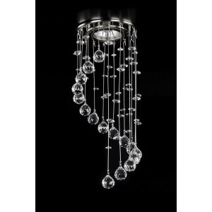 Точковий світильник ARTGLASS SPOT 22 CHAOS CE nikl
