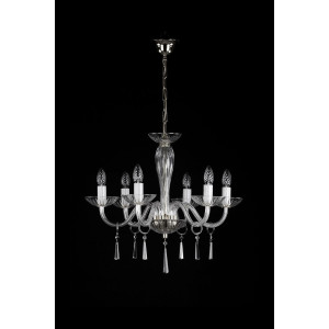 Кришталева люстра ARTGLASS STEFANIE VI STRASS nikl