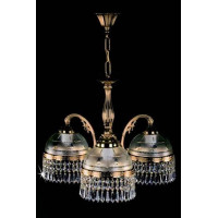 Хрустальная люстра ARTGLASS CASSANDRA III CE brass antiq