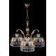 Кришталева люстра ARTGLASS CASSANDRA III CE brass antiq