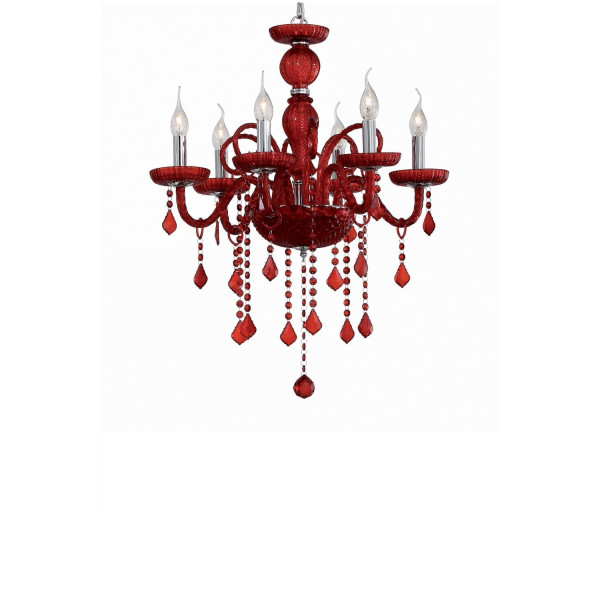 Хрустальная люстра IDEAL LUX GIUDECCA SP6 ROSSO