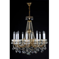 Хрустальная люстра ARTGLASS CR 0006/10/20 brass antiq (CE)
