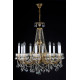Кришталева люстра ARTGLASS CR 0006/10/20 brass antiq (CE)