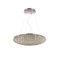 Кришталева люстра IDEAL LUX KING SP7 CROMO