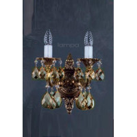 Хрустальное бра ARTGLASS SARKA II brass antiq (CE, (8003))