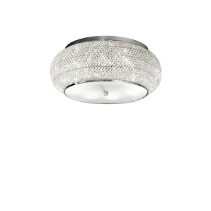 Кришталева люстра IDEAL LUX PASHA' PL10 CROMO