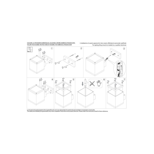 Светильник уличный IDEAL LUX SNIF AP1 SQUARE NERO