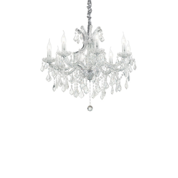 Хрустальная люстра IDEAL LUX NAPOLEON SP8 CROMO