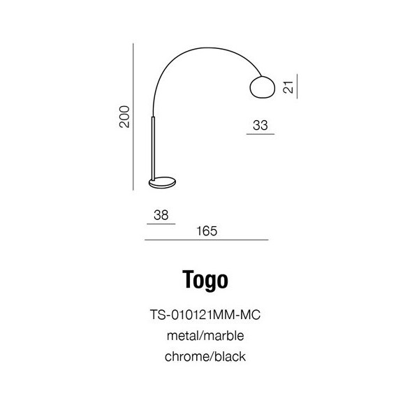 Торшер AZZARDO AZ0021