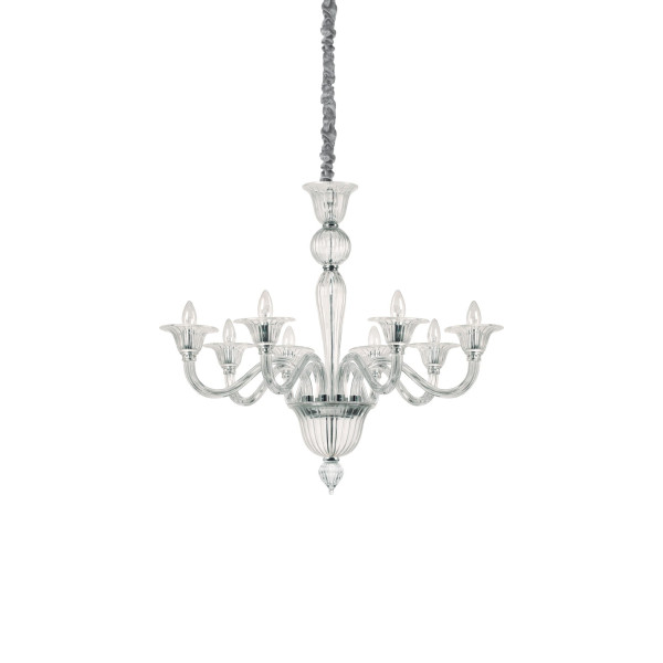 Люстра IDEAL LUX BRIGITTA SP8 TRASPARENTE